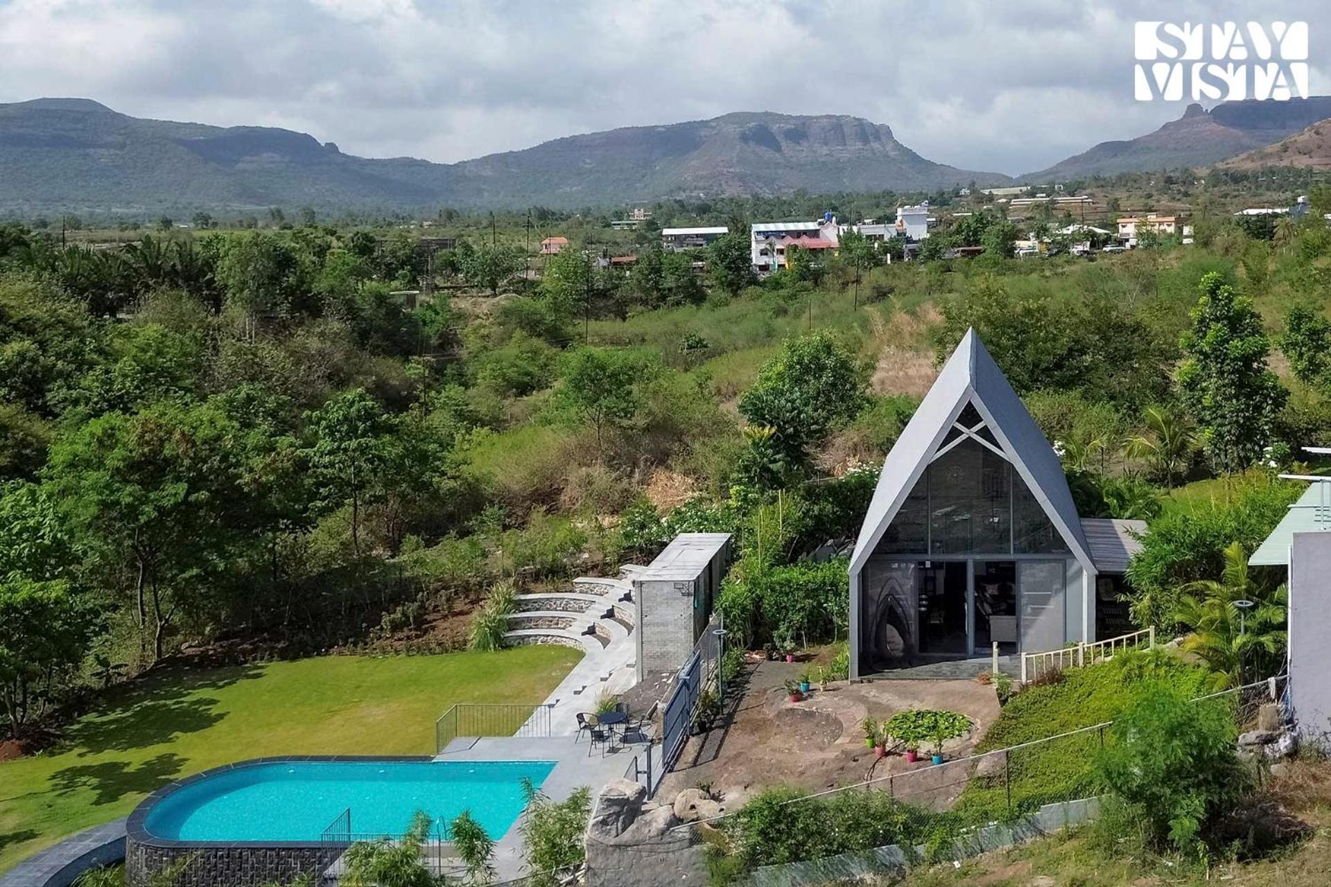 Stayvista'S Celeste Villa - Hill-View Retreat With Infinity Pool Nashik Bagian luar foto