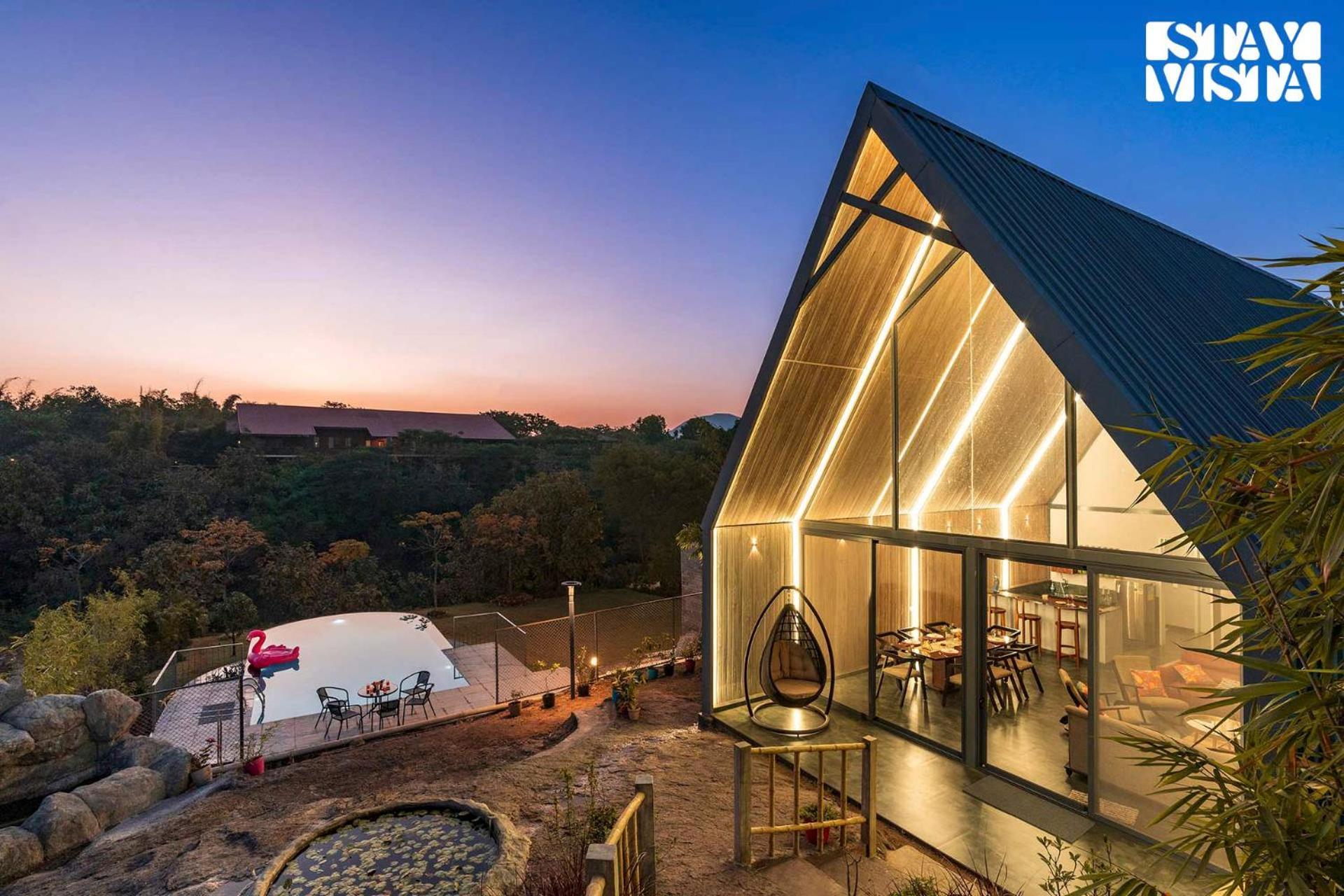 Stayvista'S Celeste Villa - Hill-View Retreat With Infinity Pool Nashik Bagian luar foto